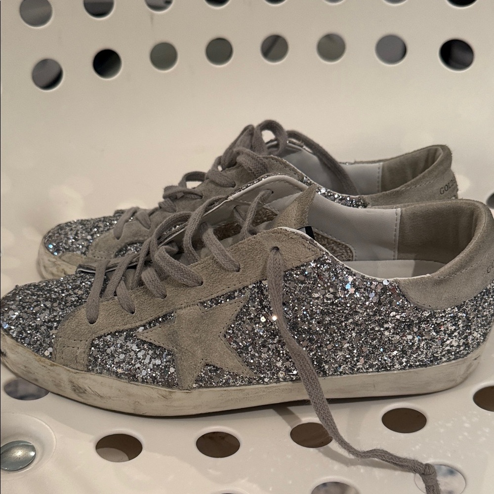 Glittery Gray golden goose Women's Sneakers 39